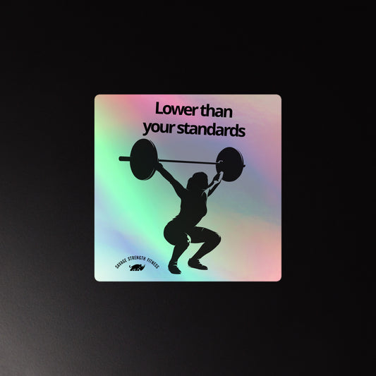 Lady Standards Square Holographic sticker