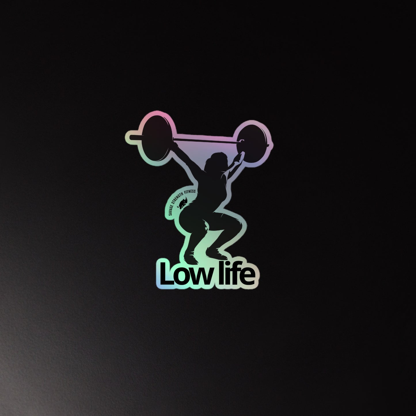 Low Life Lady Holographic sticker