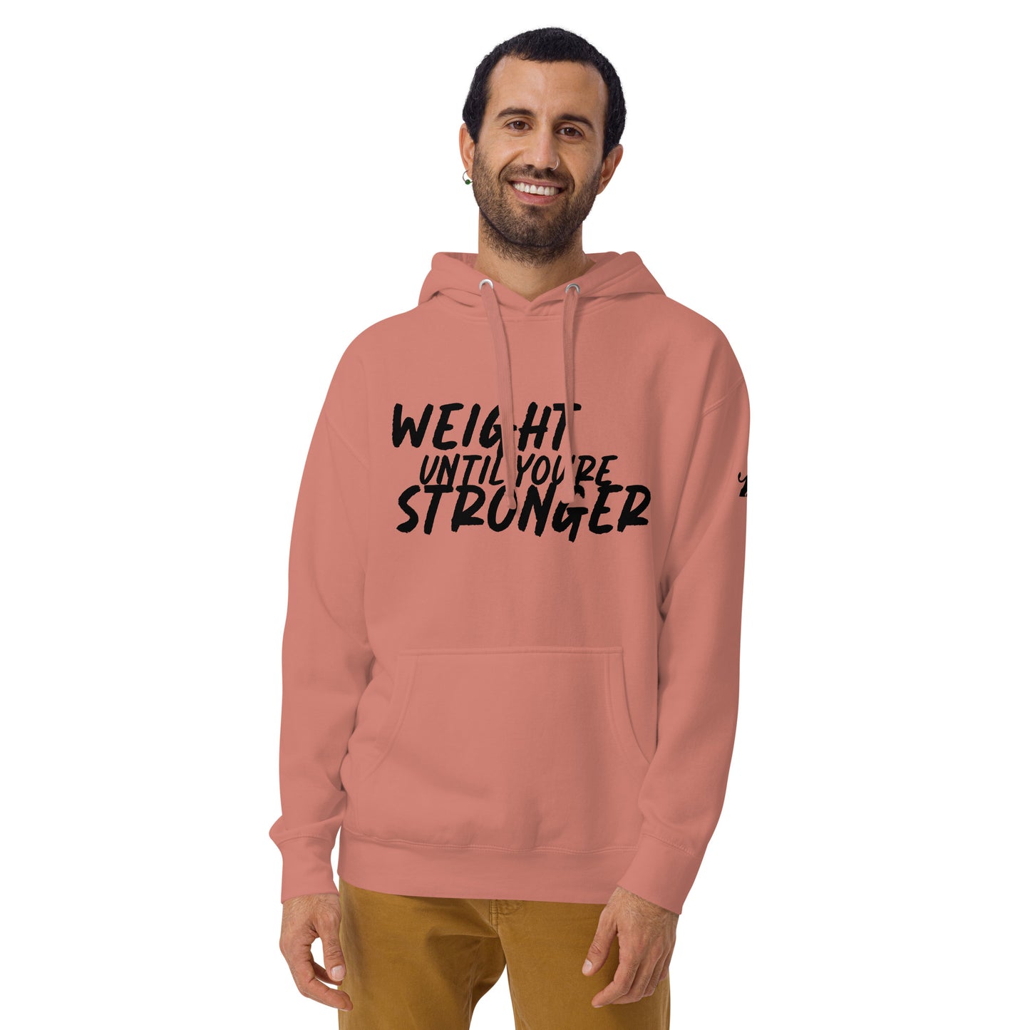 Weight Until You're Stronger Premium Unisex Cotton Heritage Hoodie