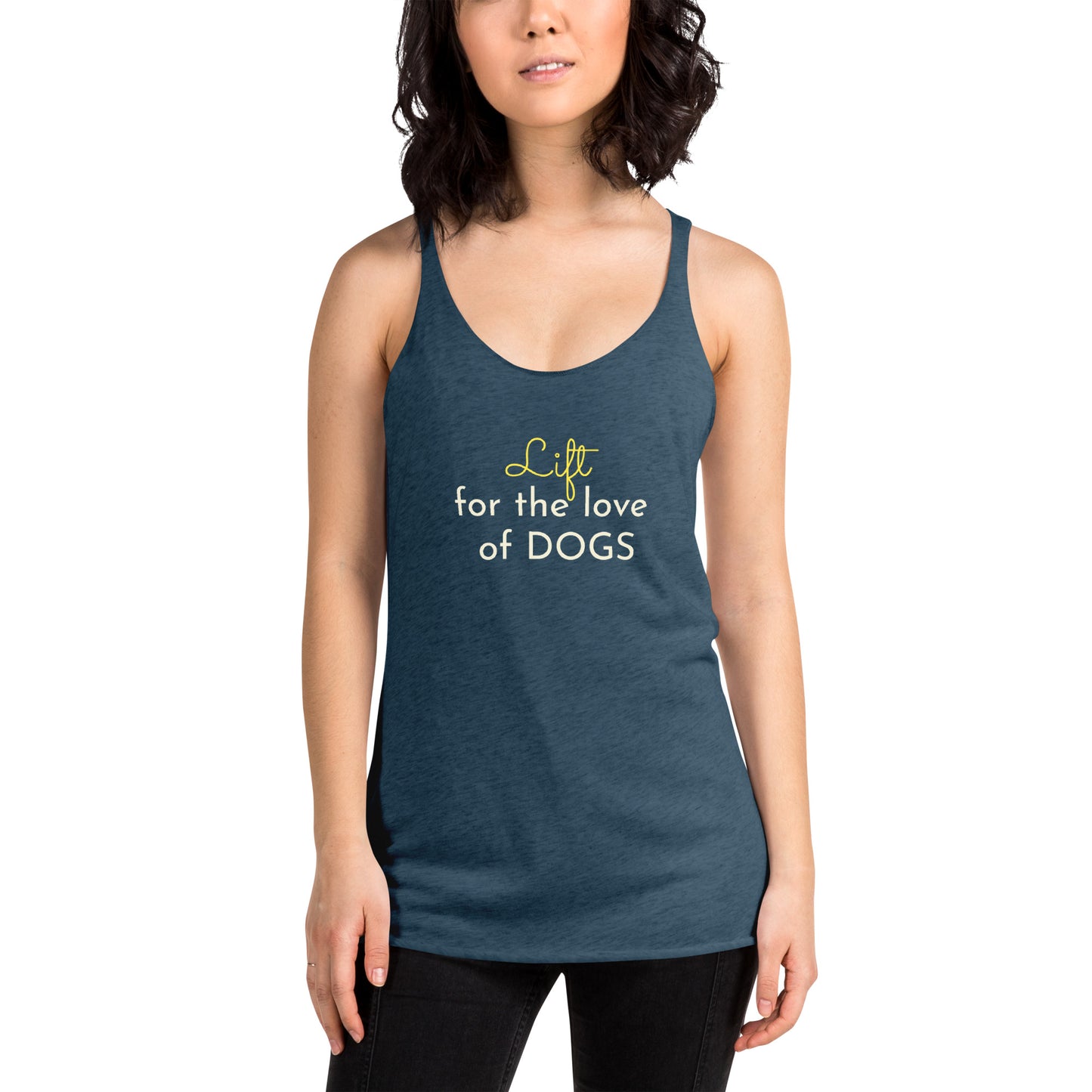 Women's Lift for the Love of Dogs Racerback Tank